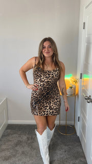 Bri Leopard Dress **final sale**