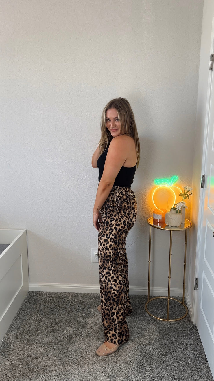 Leah Leopard Pants