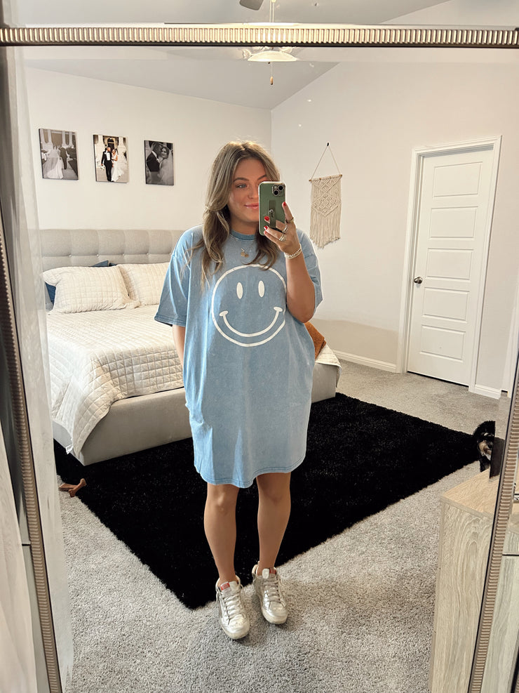 Smiley Dress // Blue