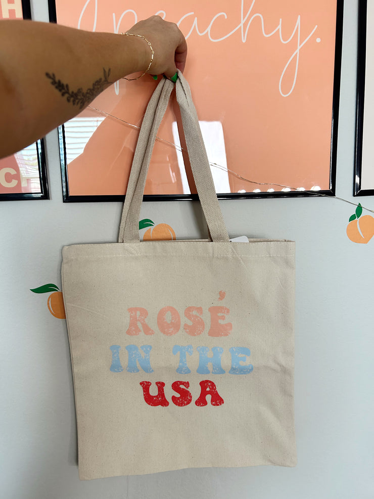 Rose in the USA Tote Bag