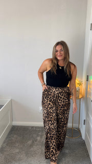 Leah Leopard Pants