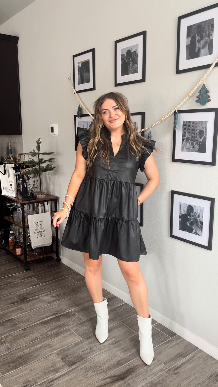 Black Leather Dress