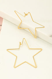 Thin Star Hoops