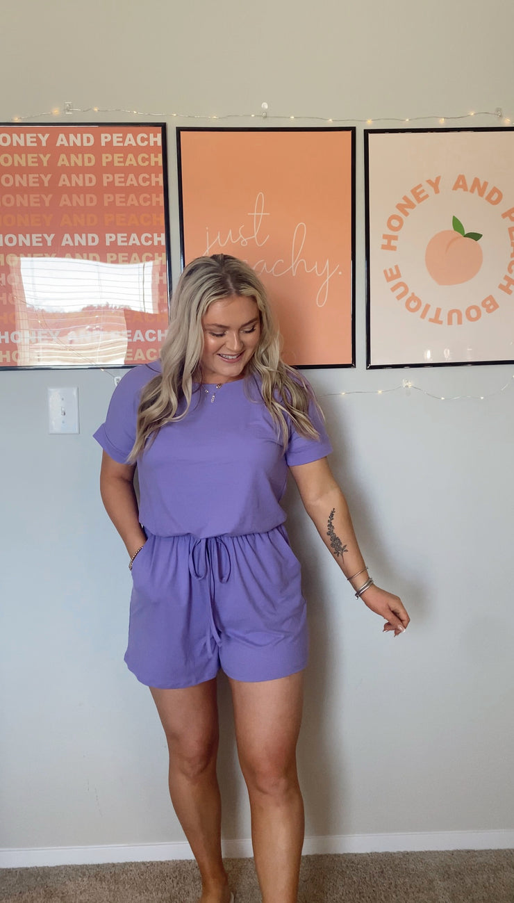 Mesmerized Romper // Lavender *FINAL SALE*