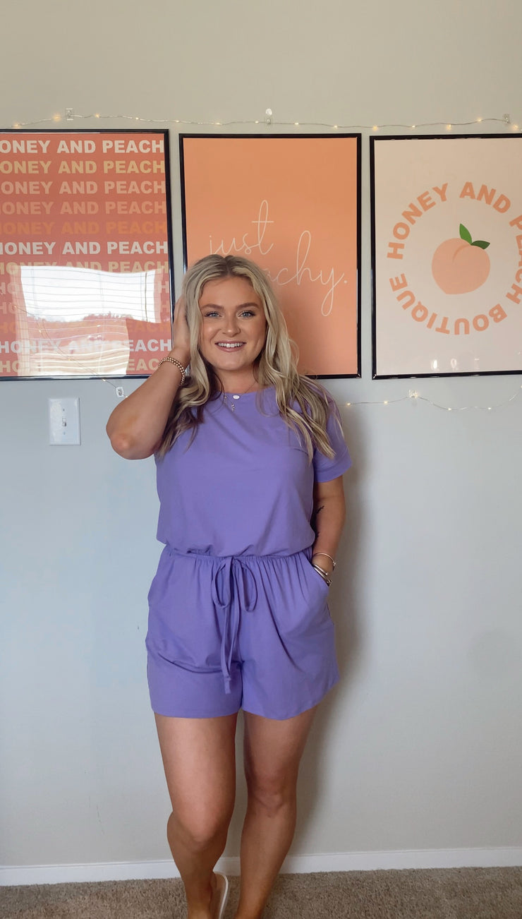 Mesmerized Romper // Lavender *FINAL SALE*